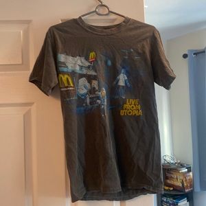 Travis Scott Live From Utopia Mcdonalds Collab Tshirt